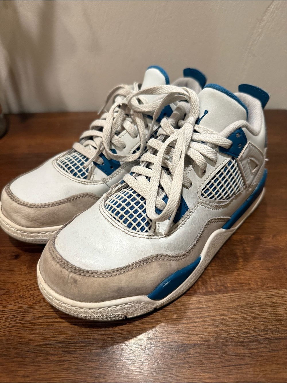 Kids Jordan 4 Military Blue